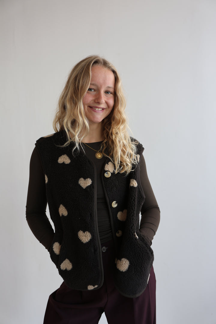 Teddyweste Warm Heart