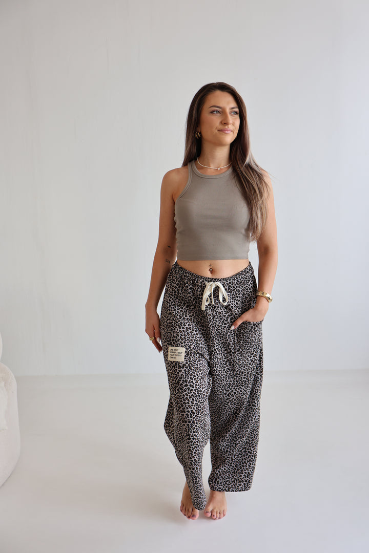 Sweatpants mit Leoprint Everyday