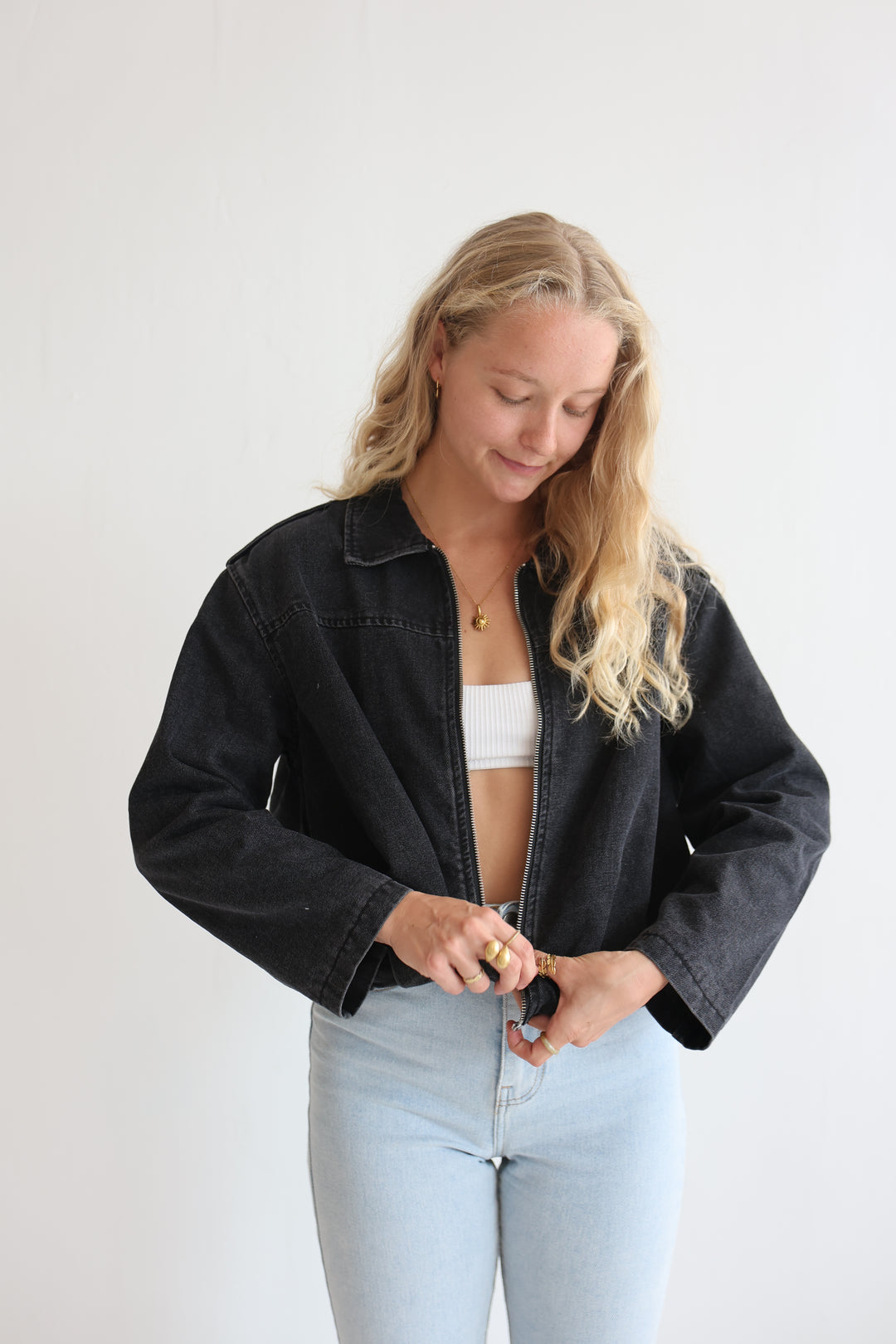 Nova Zip Denim Jacket