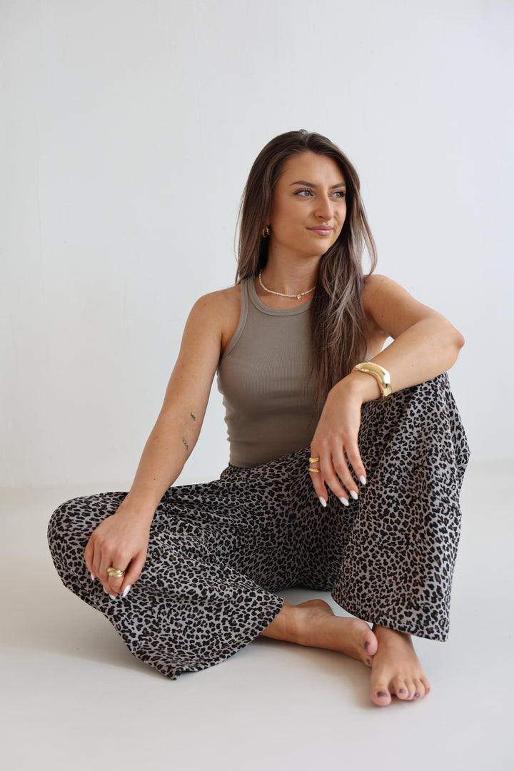 Sweatpants mit Leoprint Everyday