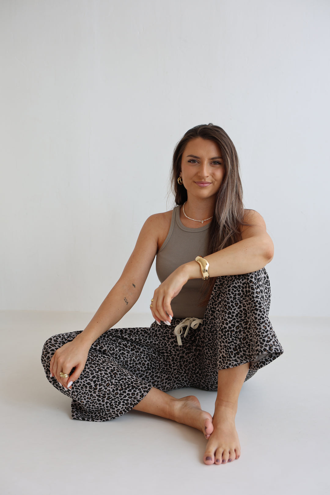 Sweatpants mit Leoprint Everyday