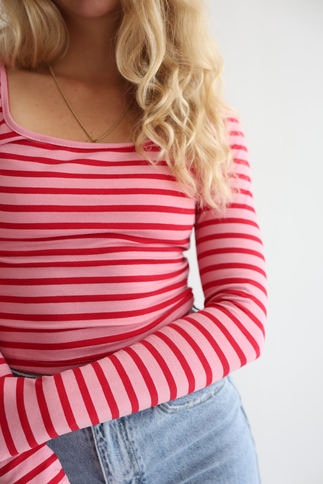 Cropped Striped Longlsleeve Jenna