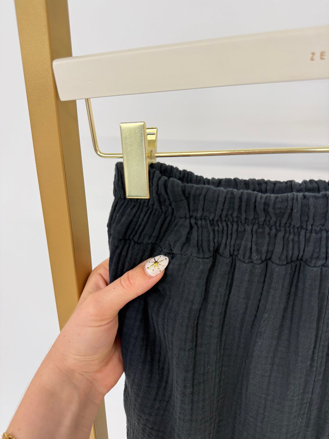 CASUAL MUSSELIN PANTS PETIT SCHWARZ (B-WARE)