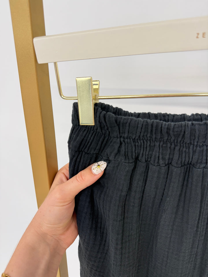 CASUAL MUSSELIN PANTS PETIT SCHWARZ (B-WARE)