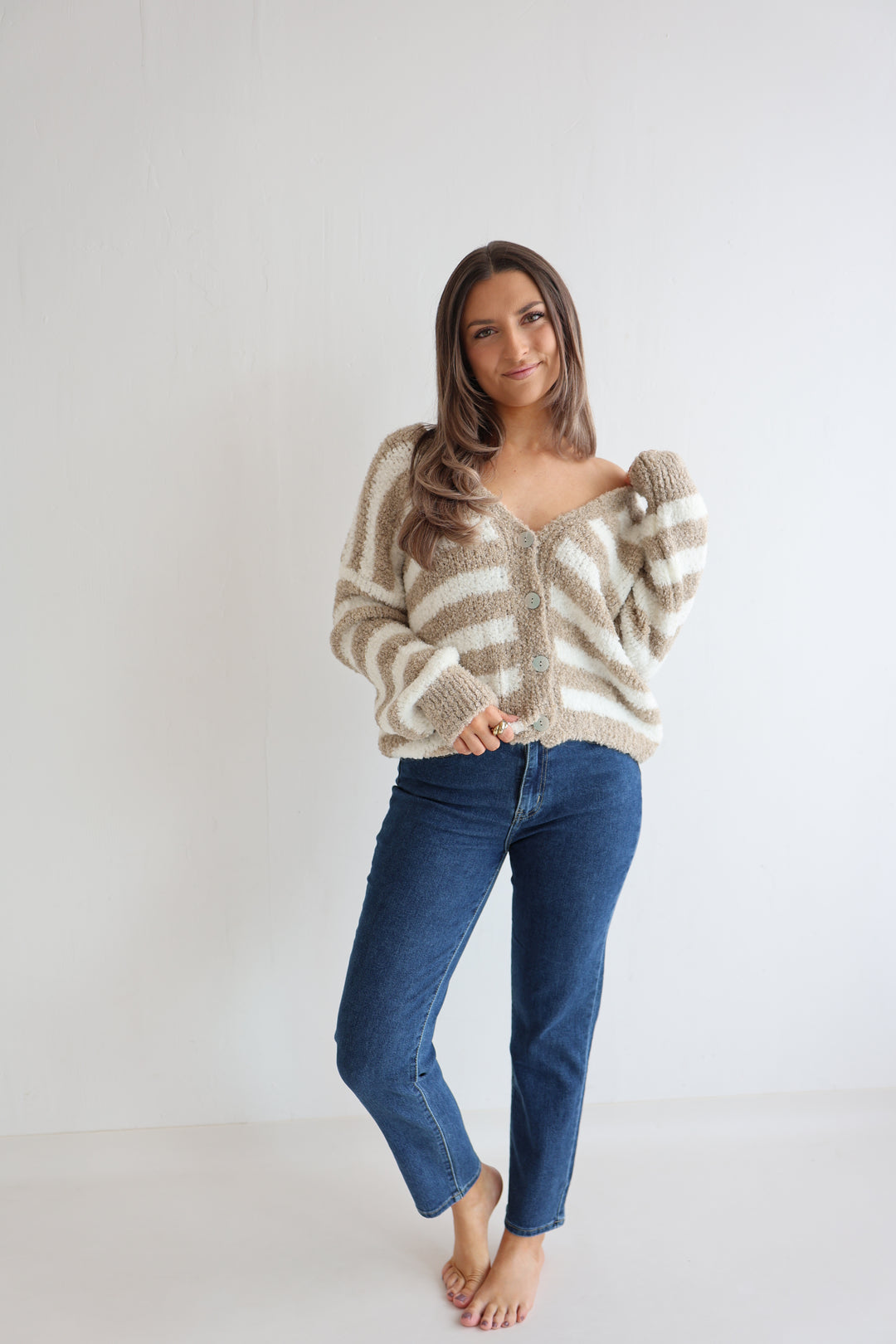 Cardigan Cuddle Stripes