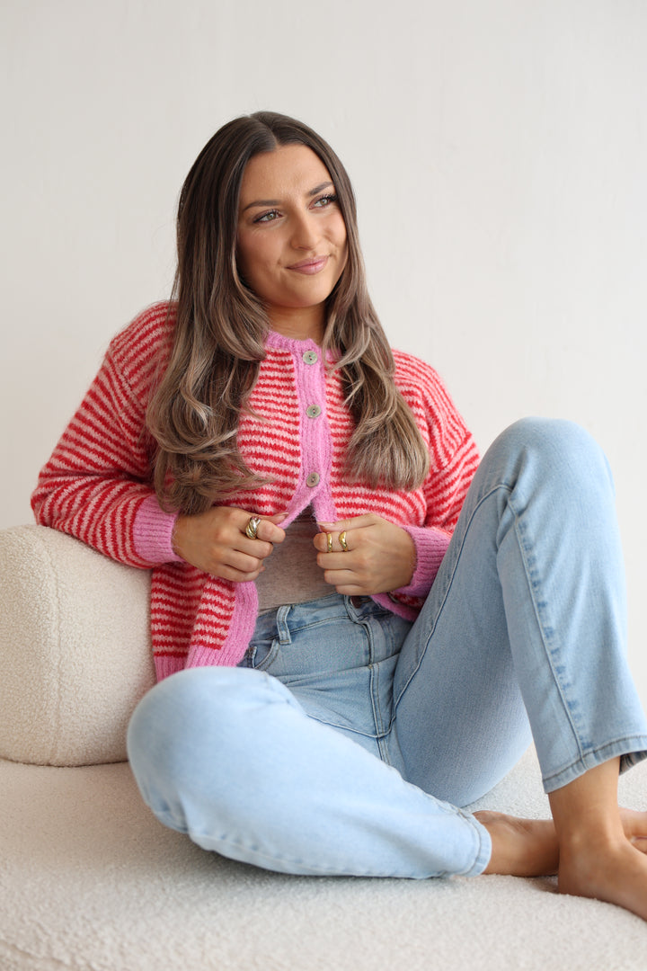 Gestreifter Cardigan Moodline Knit