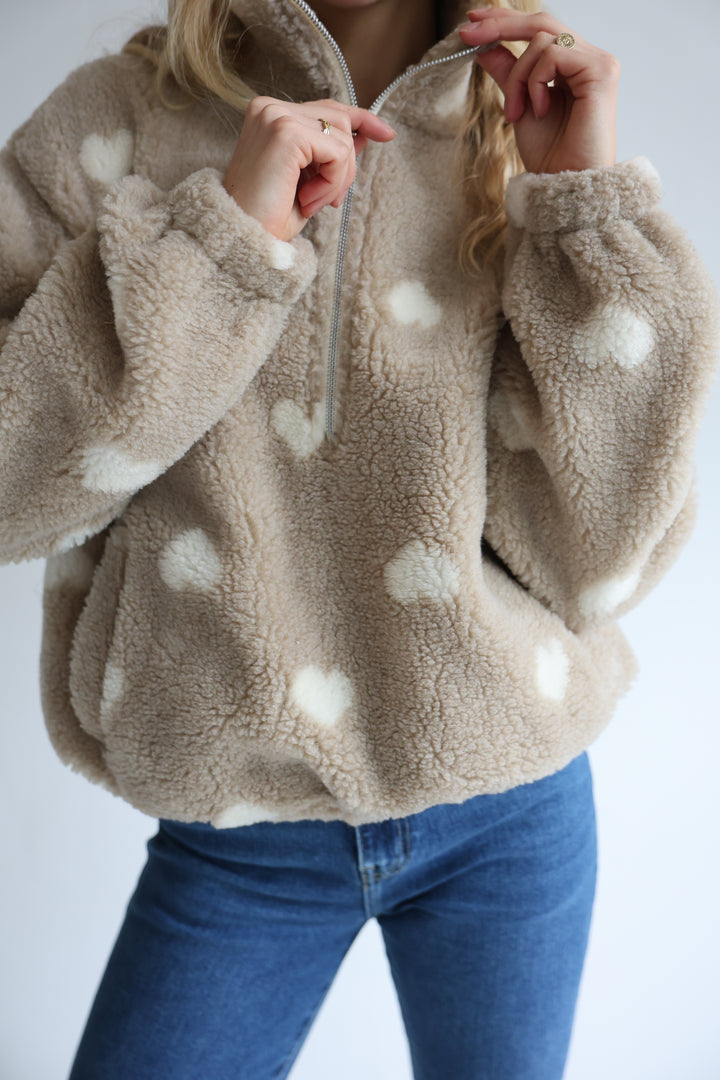 Teddy Zipper Warm Heart