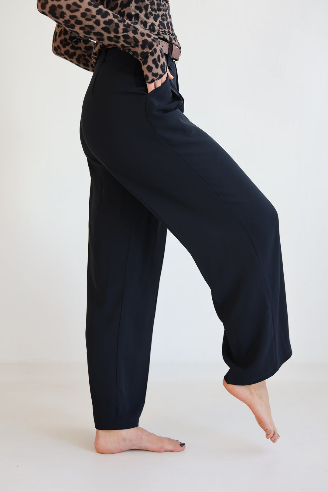 Bundfaltenhose mit Gürtel Anna