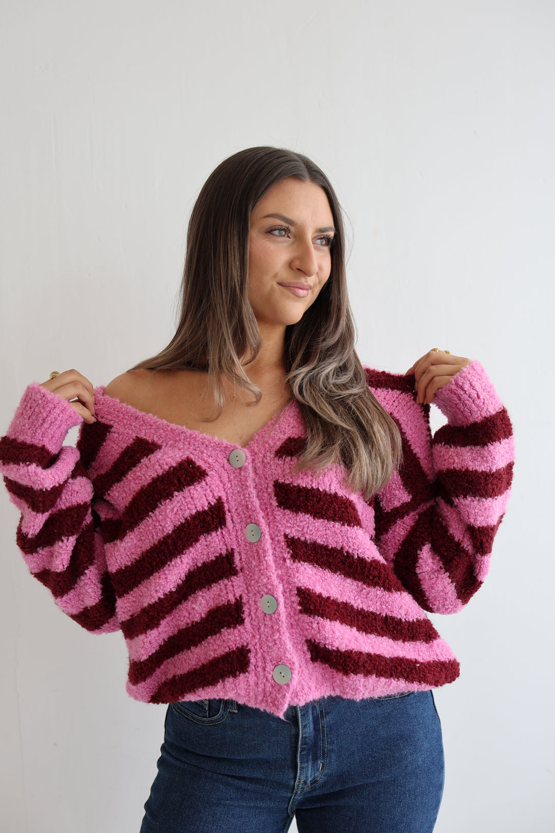 Cardigan Cuddle Stripes