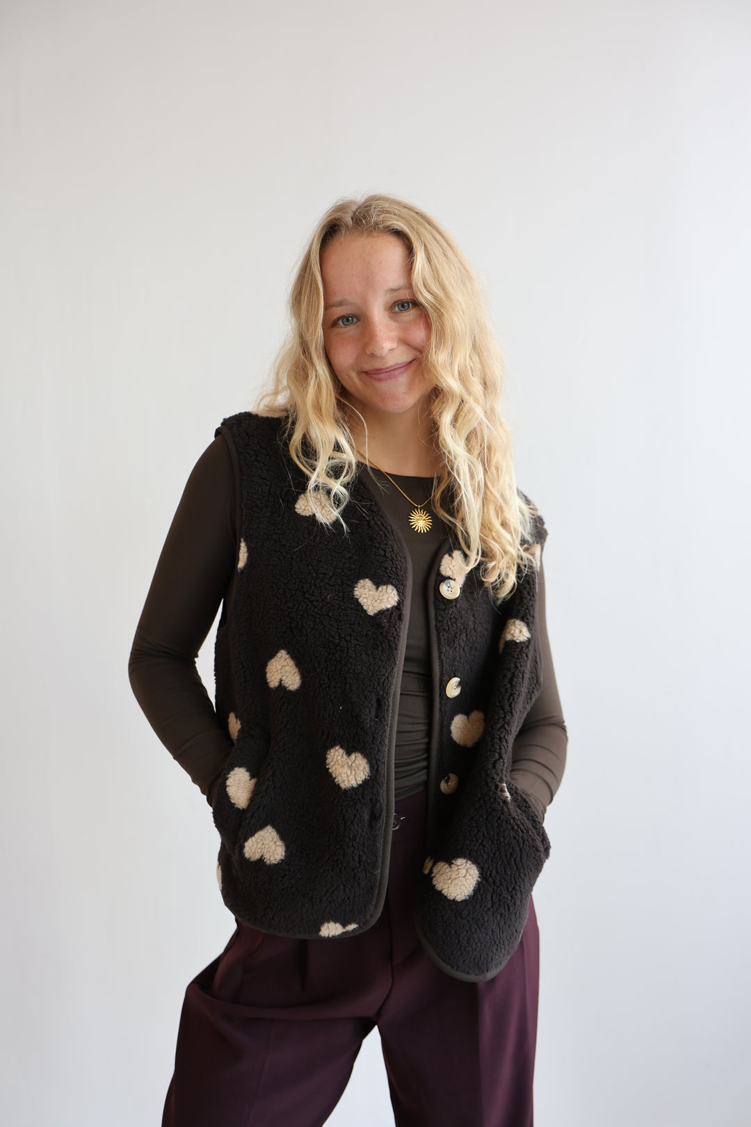 Teddyweste Warm Heart