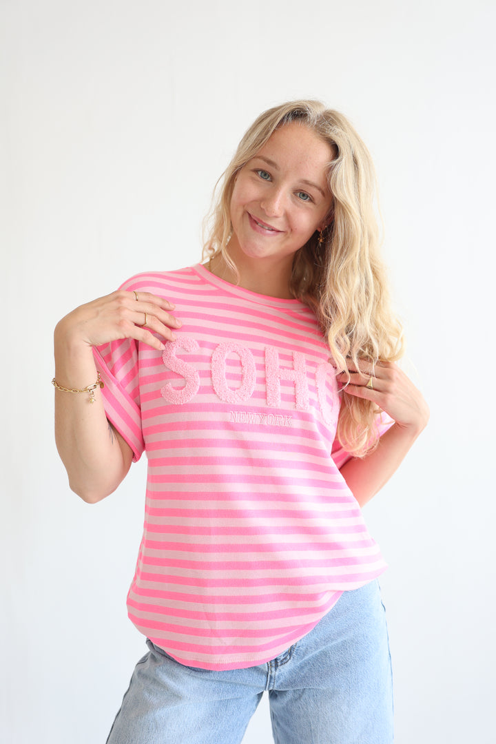 Gestreiftes T-Shirt Soho New York