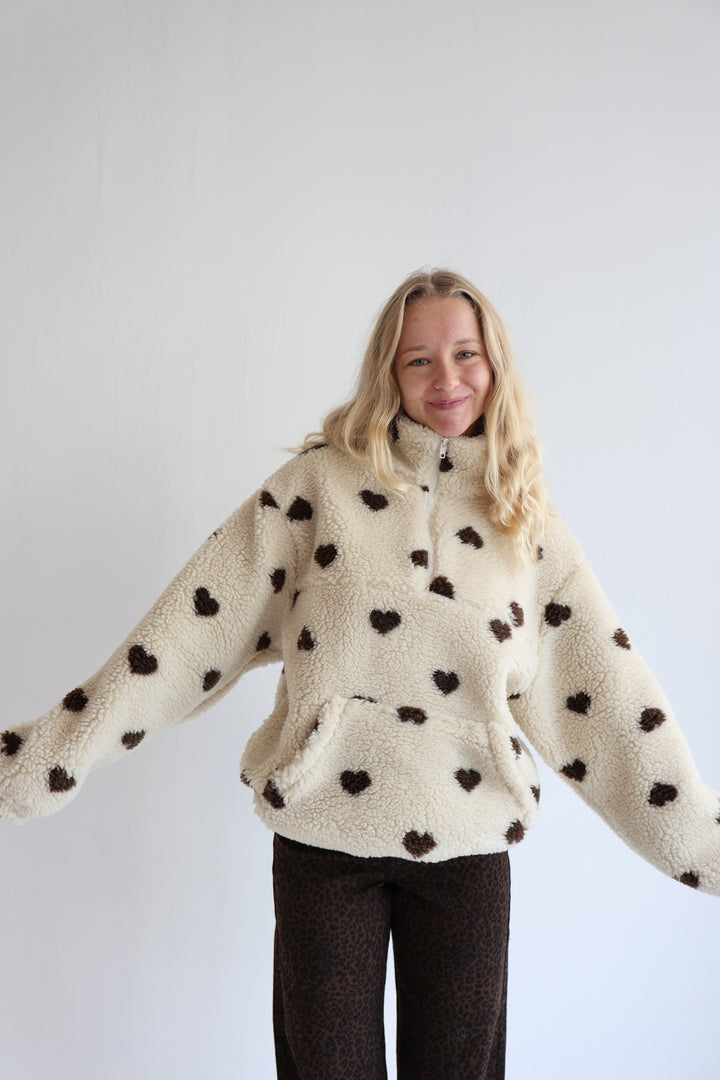 Fleece Zipper Warm Hearted