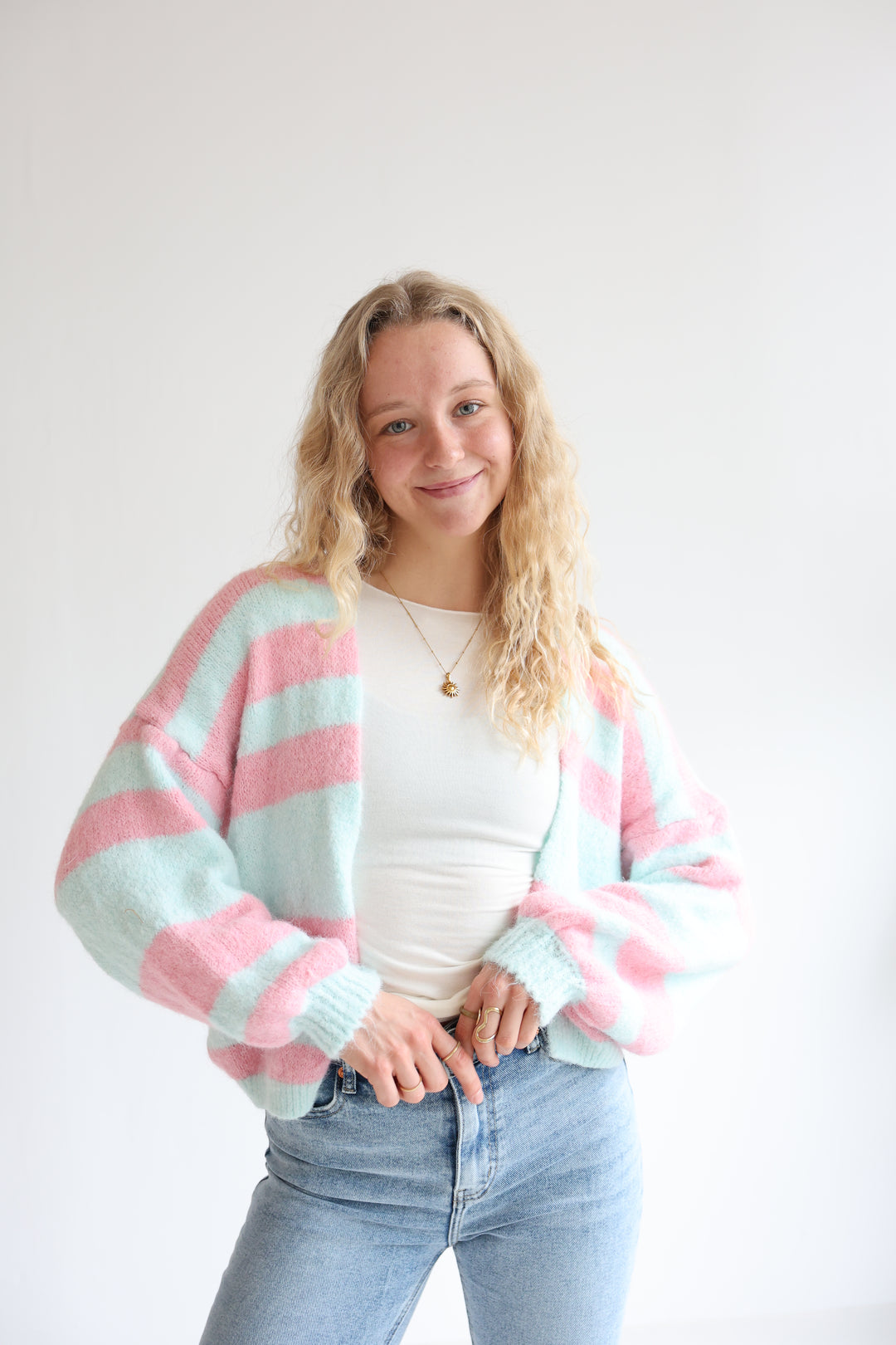 Chunky Striped Cardigan