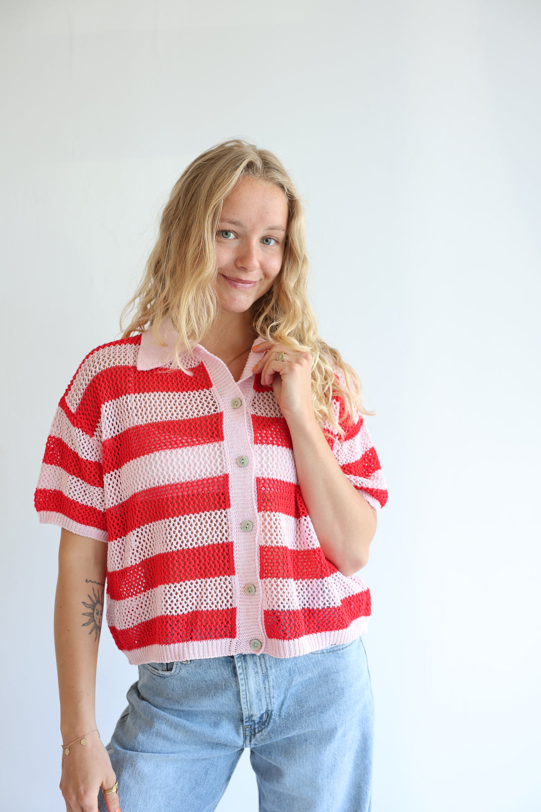 Crochet Polo T-Shirt