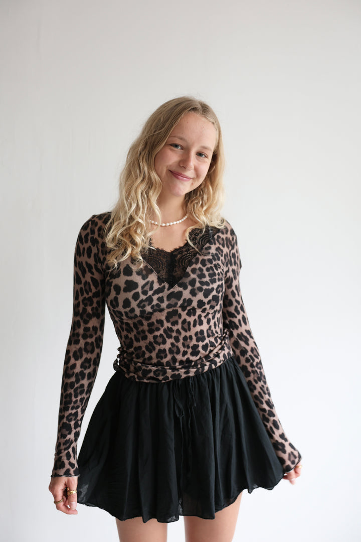 Cashmere Longsleeve Mesh Lace