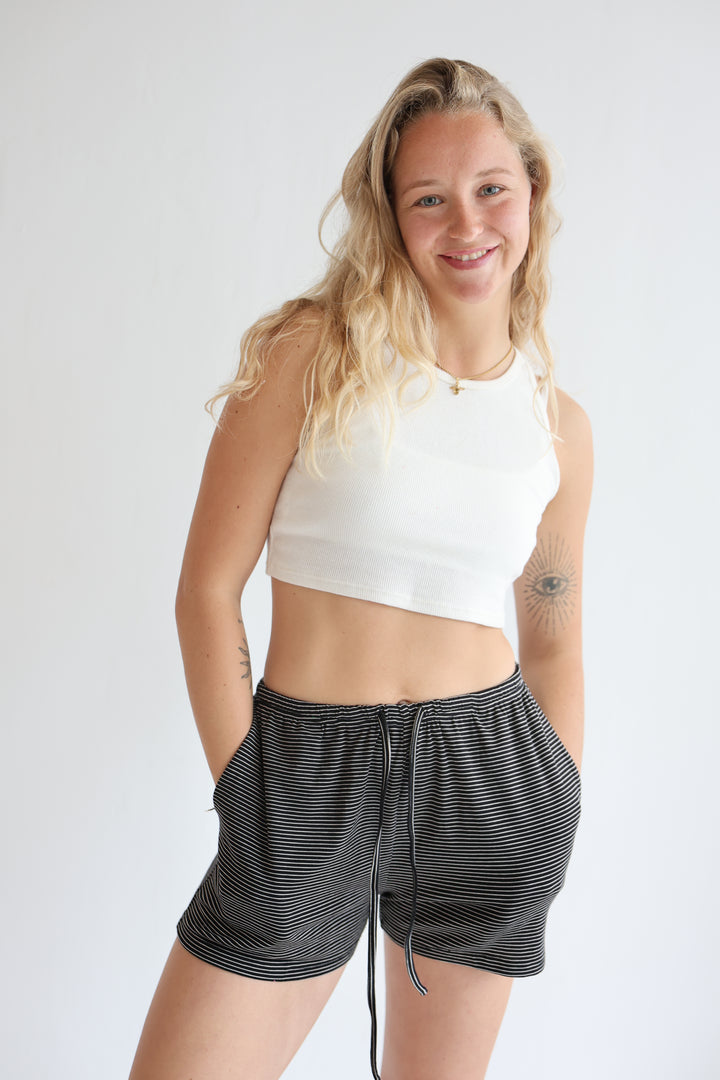 Soft Striped Shorts