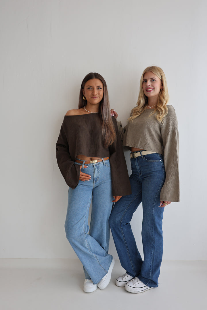 Off-Shoulder Musselinshirt Liz