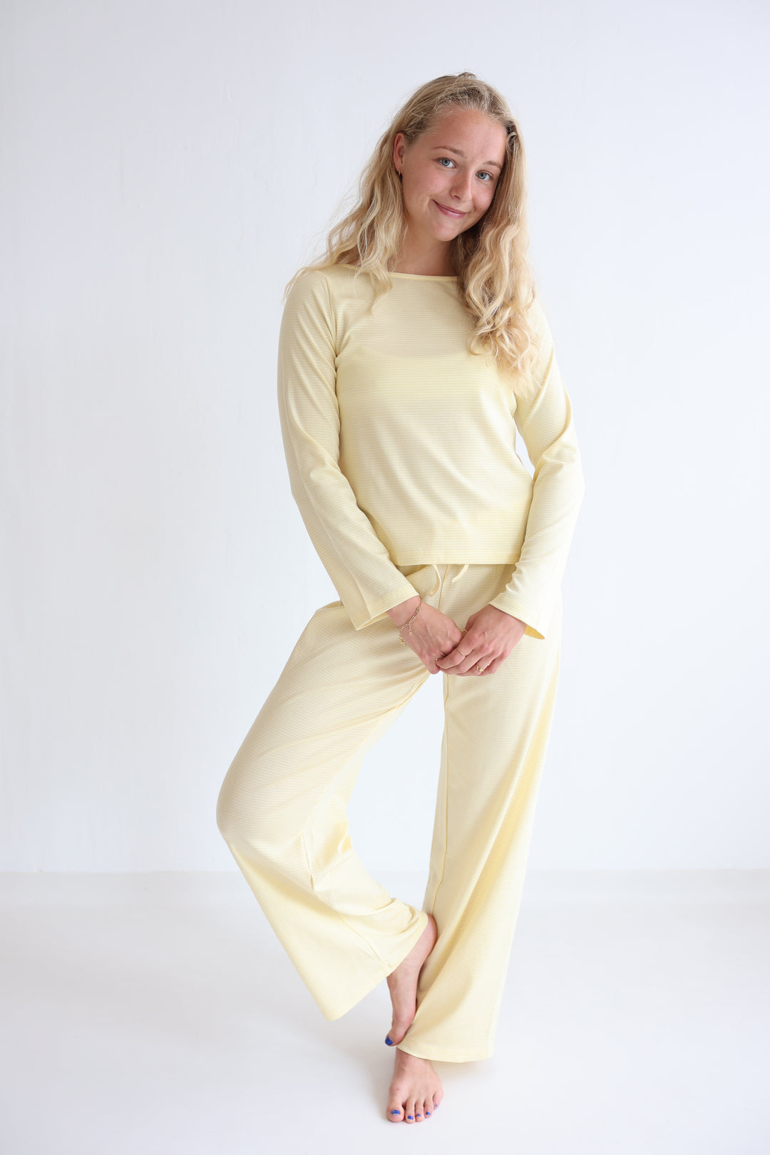 Fine Striped Sweatpants