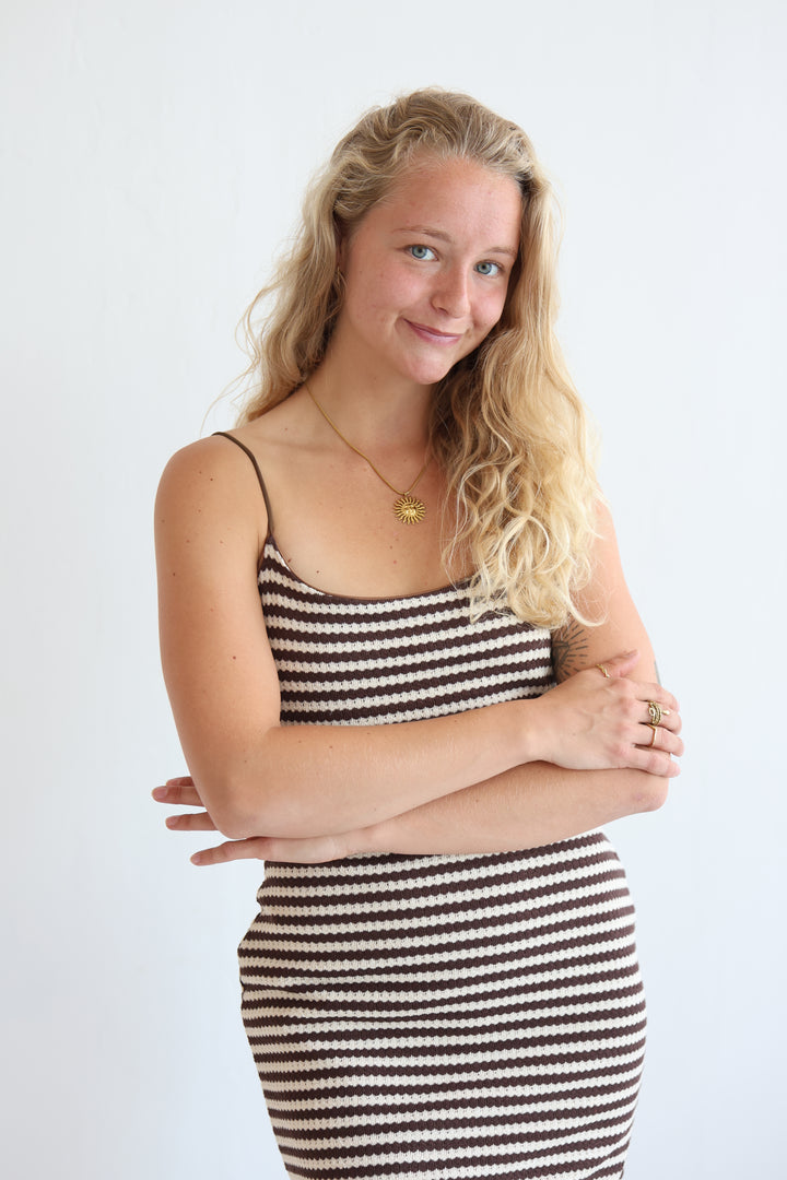 Striped Knit Dress
