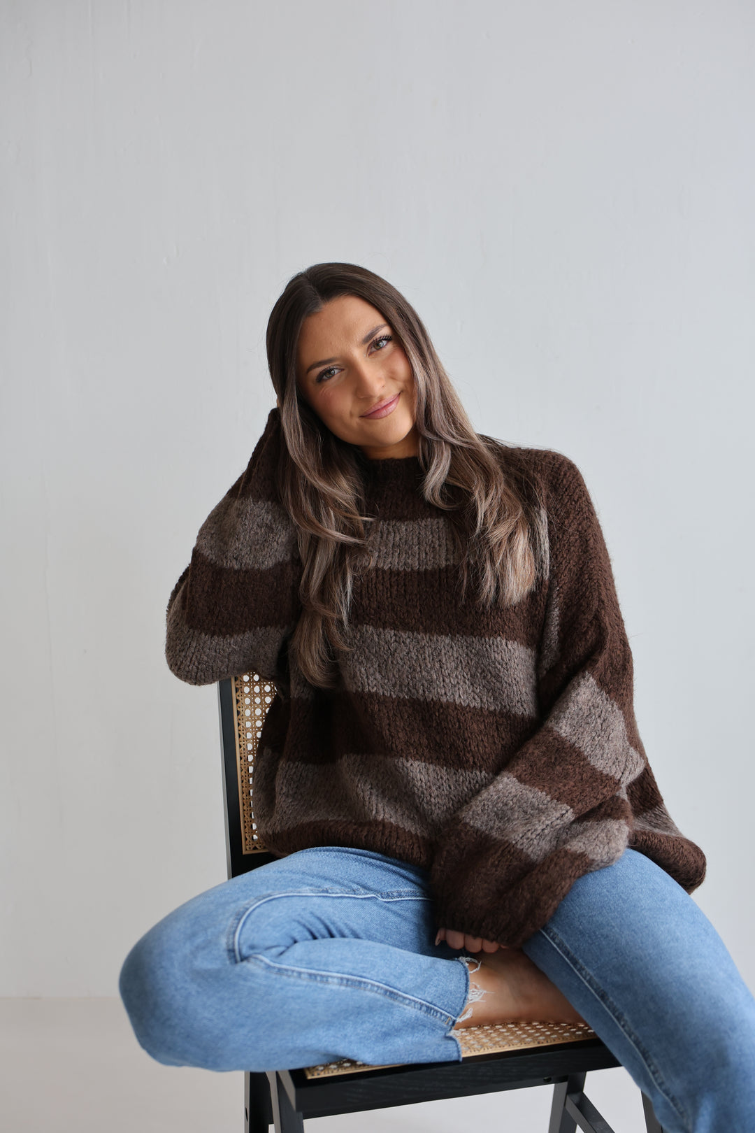 Fluffy Blockstripes Pullover Hannah