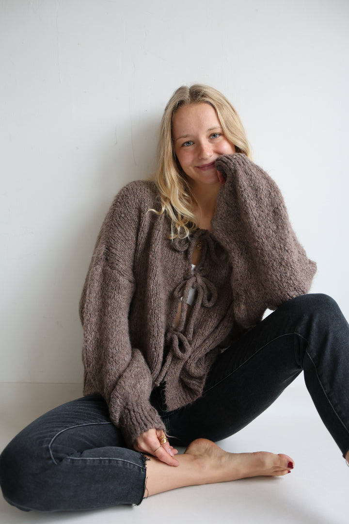 Langarm Cardigan mit Schleifen Lilly
