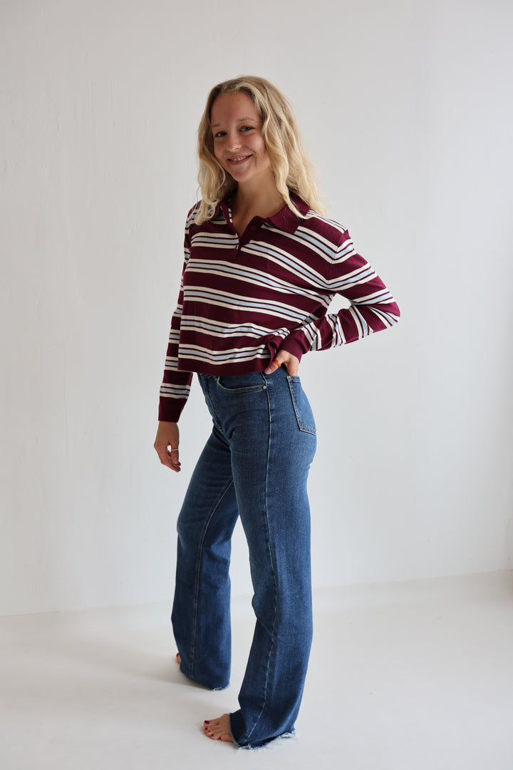 Fine Stripes Long Polo