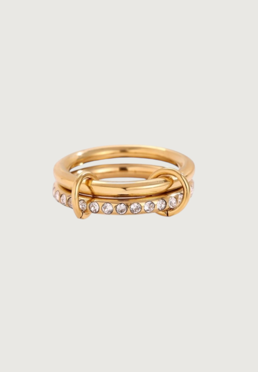 Two Layer Diamond Ring