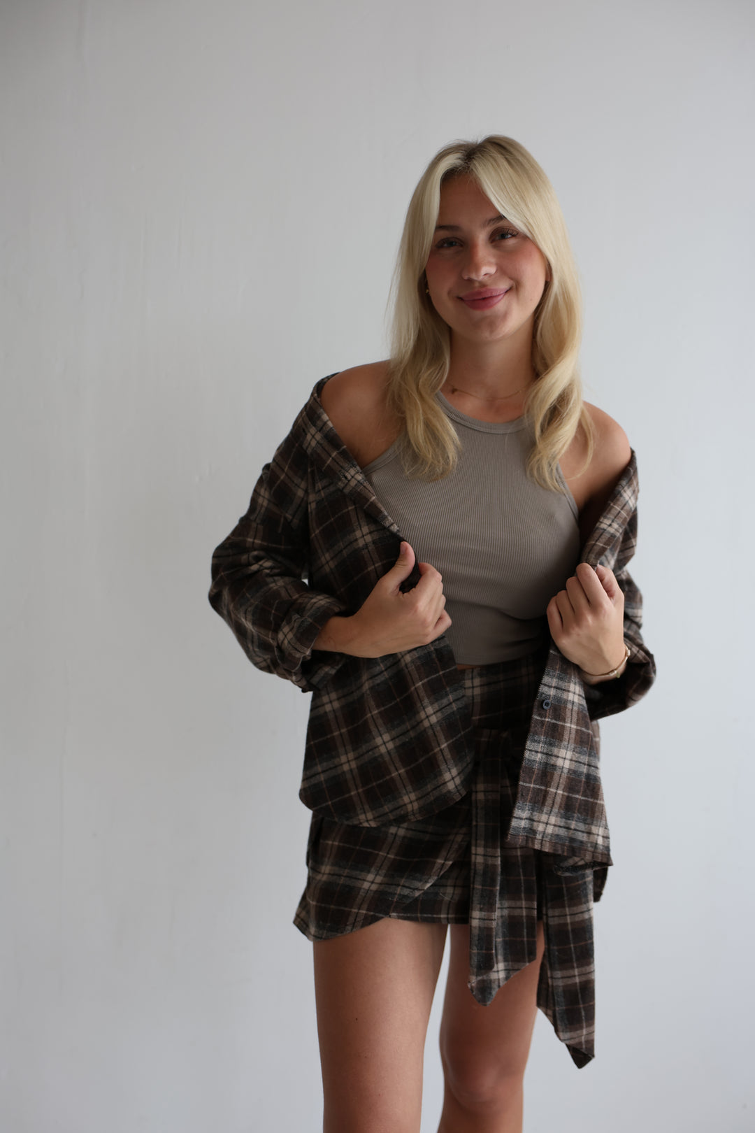 Kariertes Hemd Copper