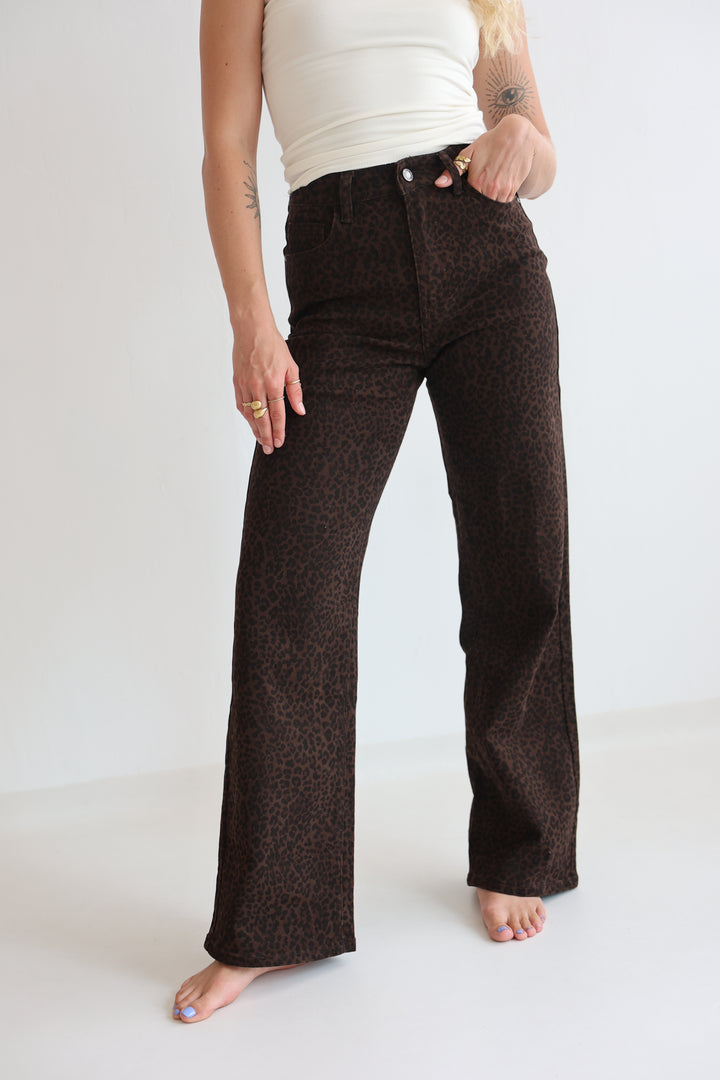 After Dark Animal Straight Fit Jeans