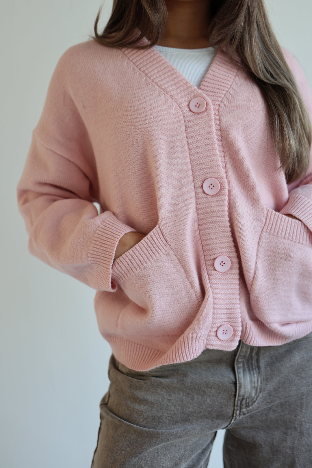 Oversize Cardigan Casual Pastell