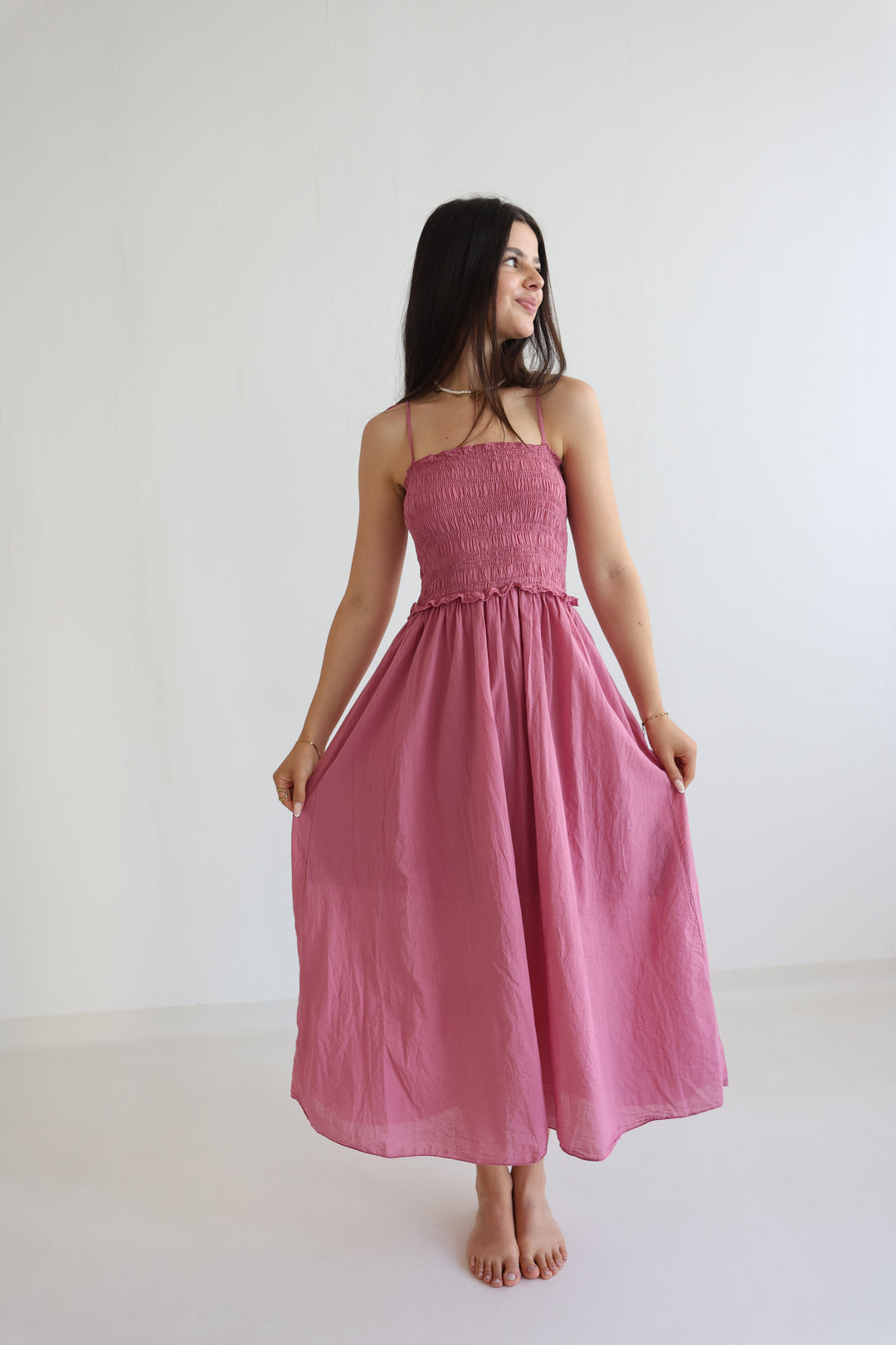 Soft Horizon Cotton Dress