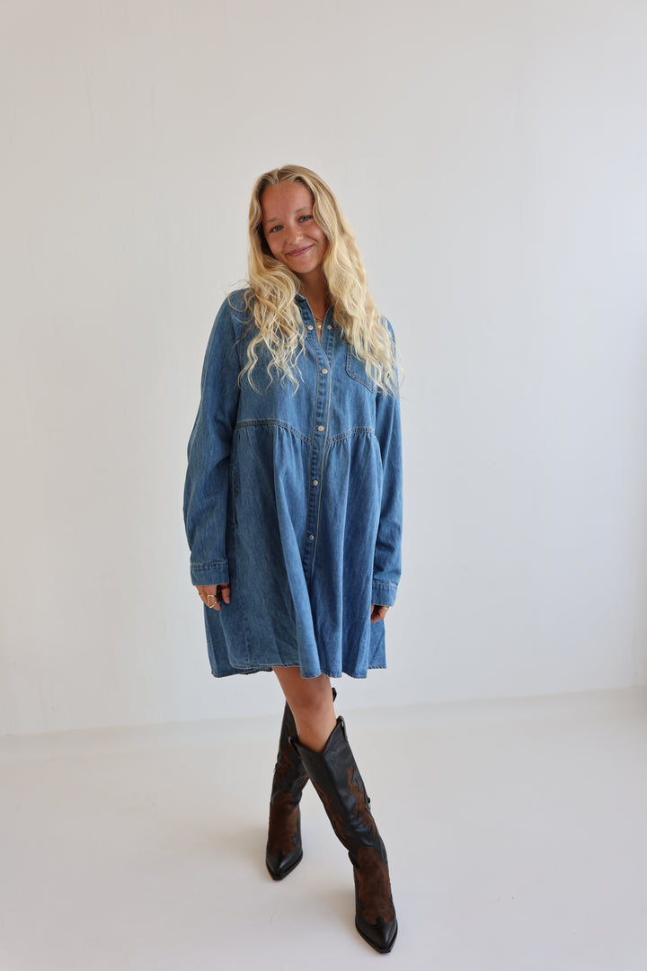 Relaxed Fit Denim Dress