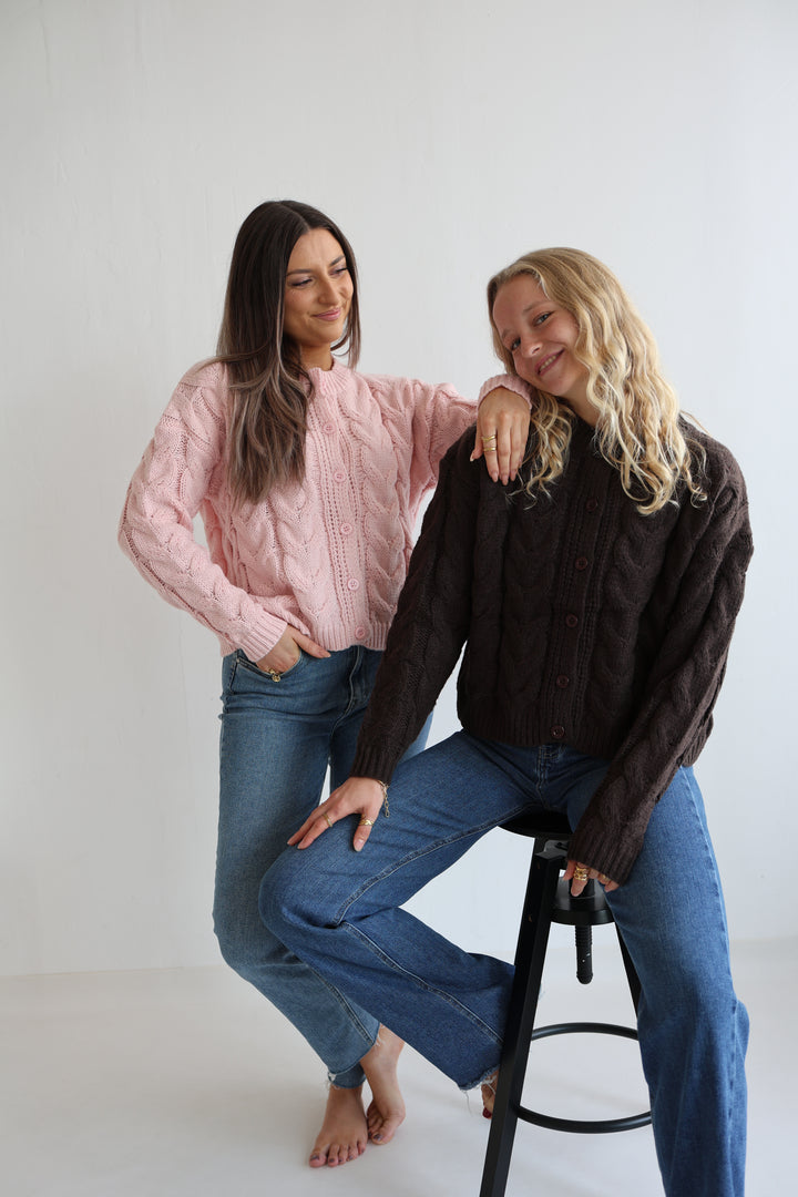 Luna Cable Knit Cardigan