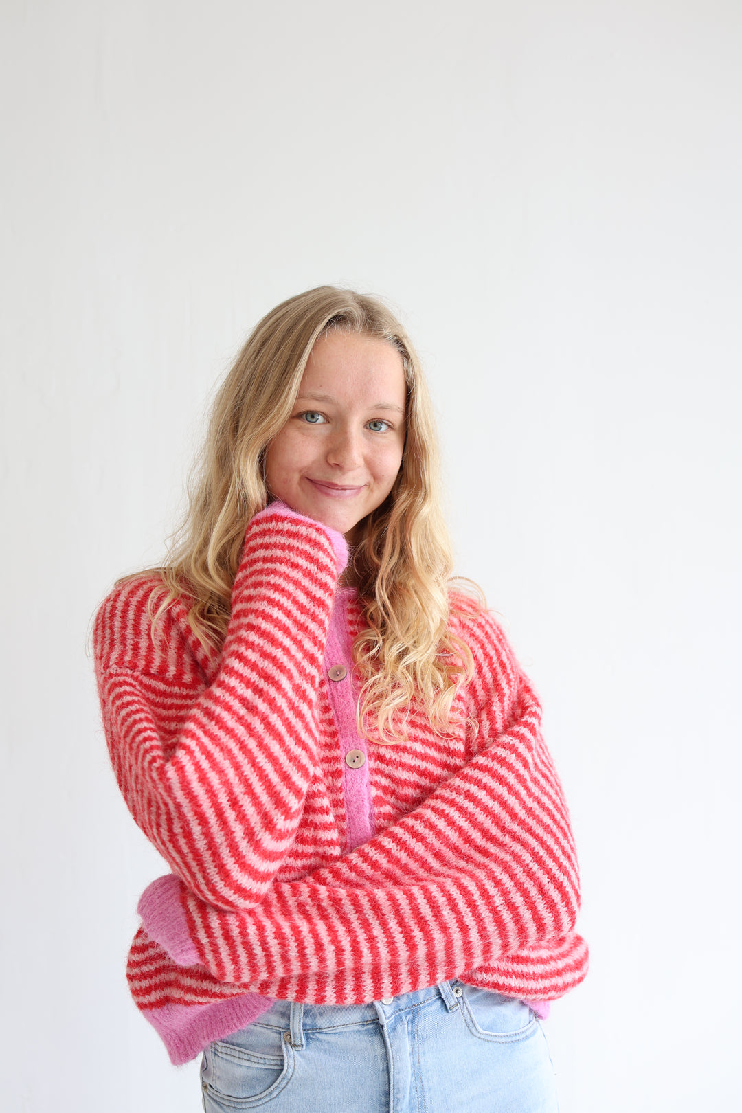 Gestreifter Cardigan Moodline Knit