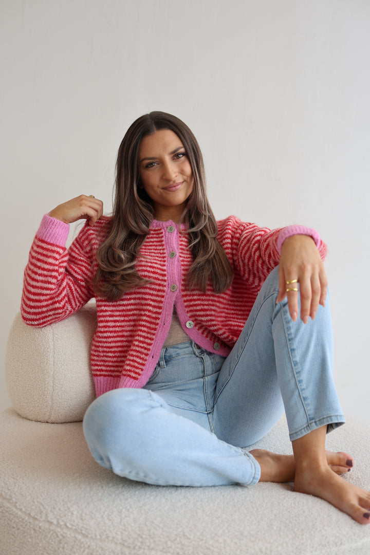 Gestreifter Cardigan Moodline Knit