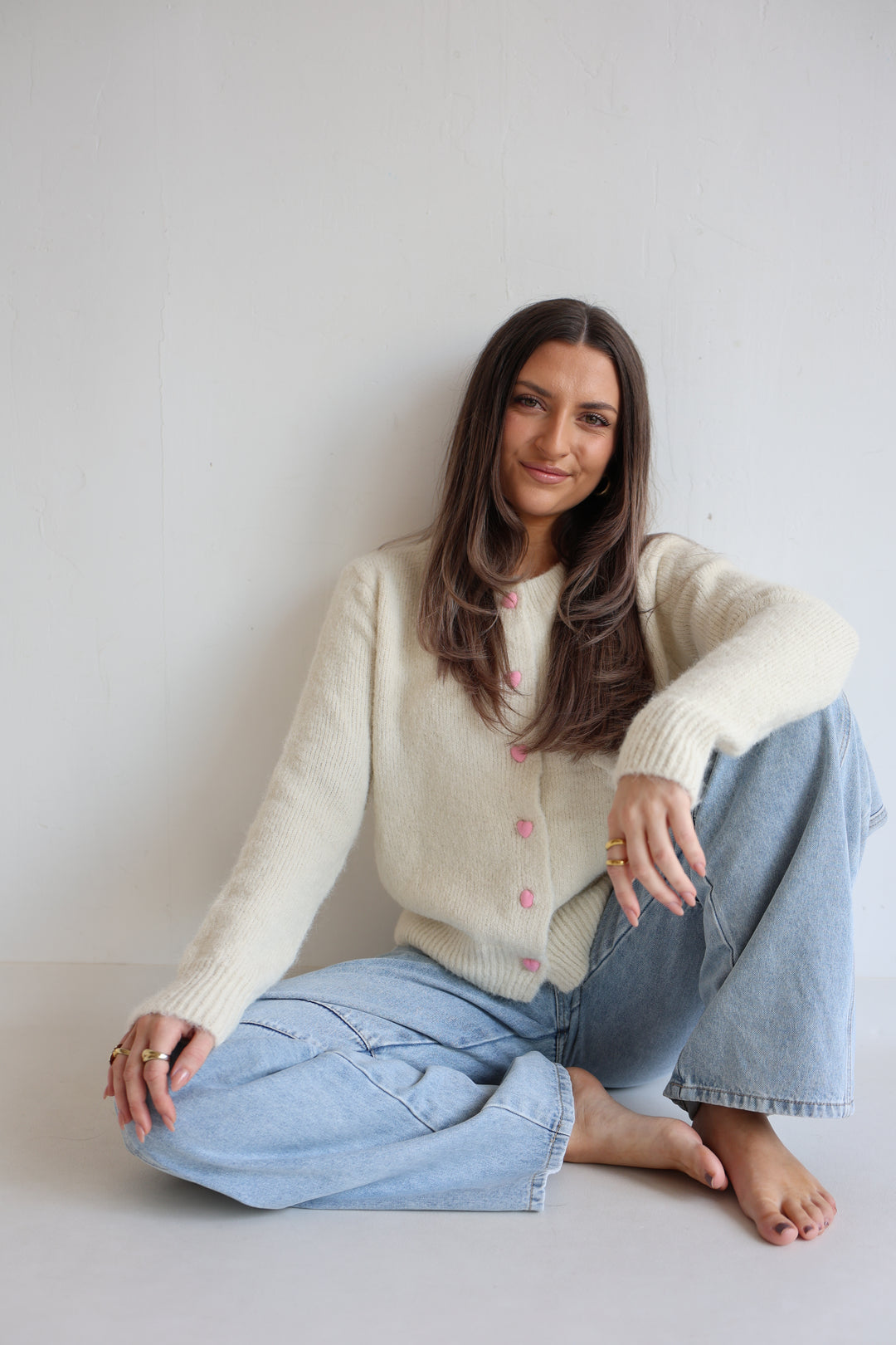 Cardigan Heart Button