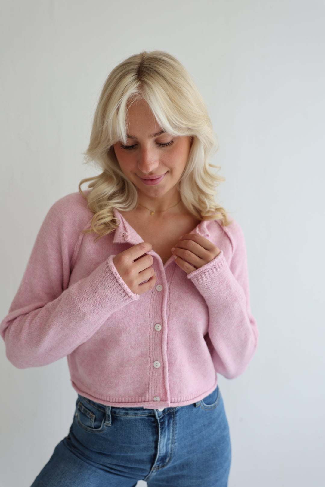 Cropped Super Fine Cardigan Luna