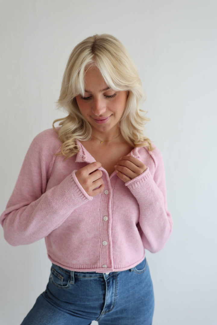 Cropped Super Fine Cardigan Luna