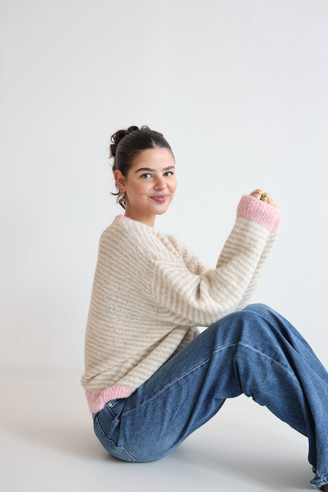 Gestreifter Cardigan Moodline Knit