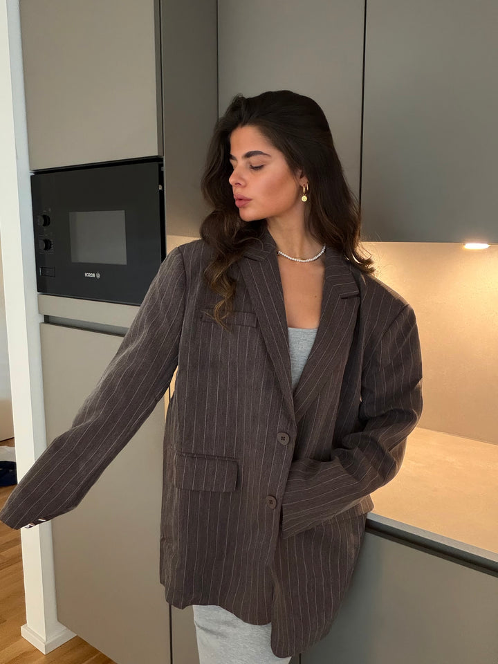 Manhattan Pinstripe Blazer