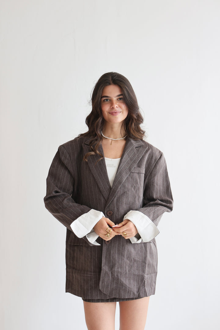 Manhattan Pinstripe Blazer