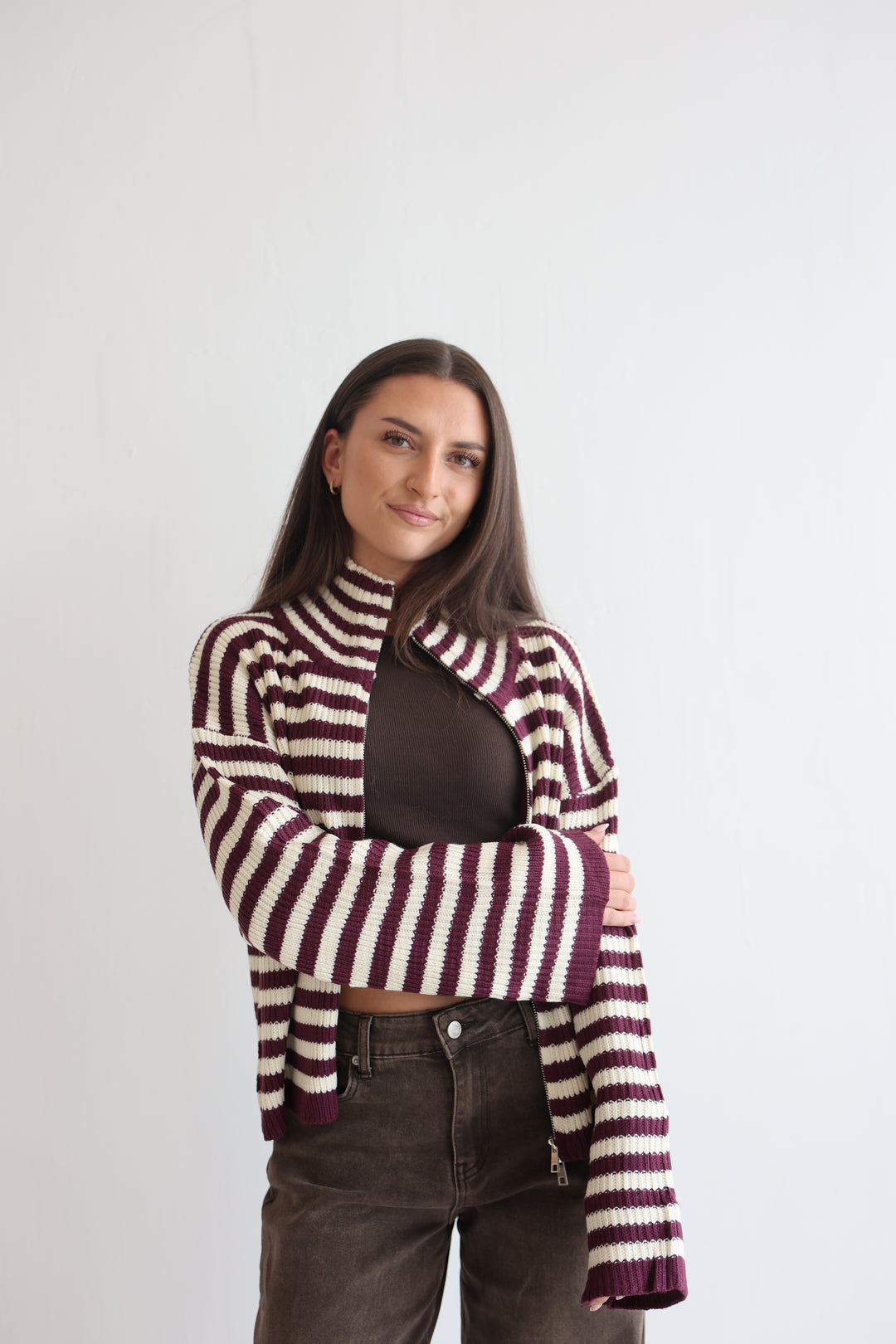 Easygoing Stripe Cardigan