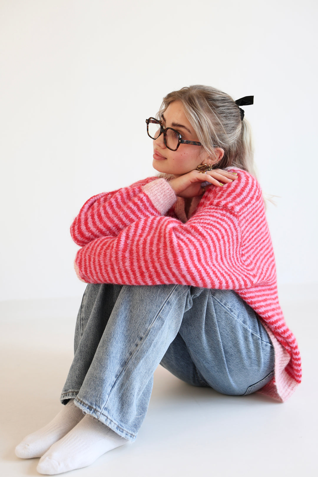 Gestreifter Cardigan Moodline Knit