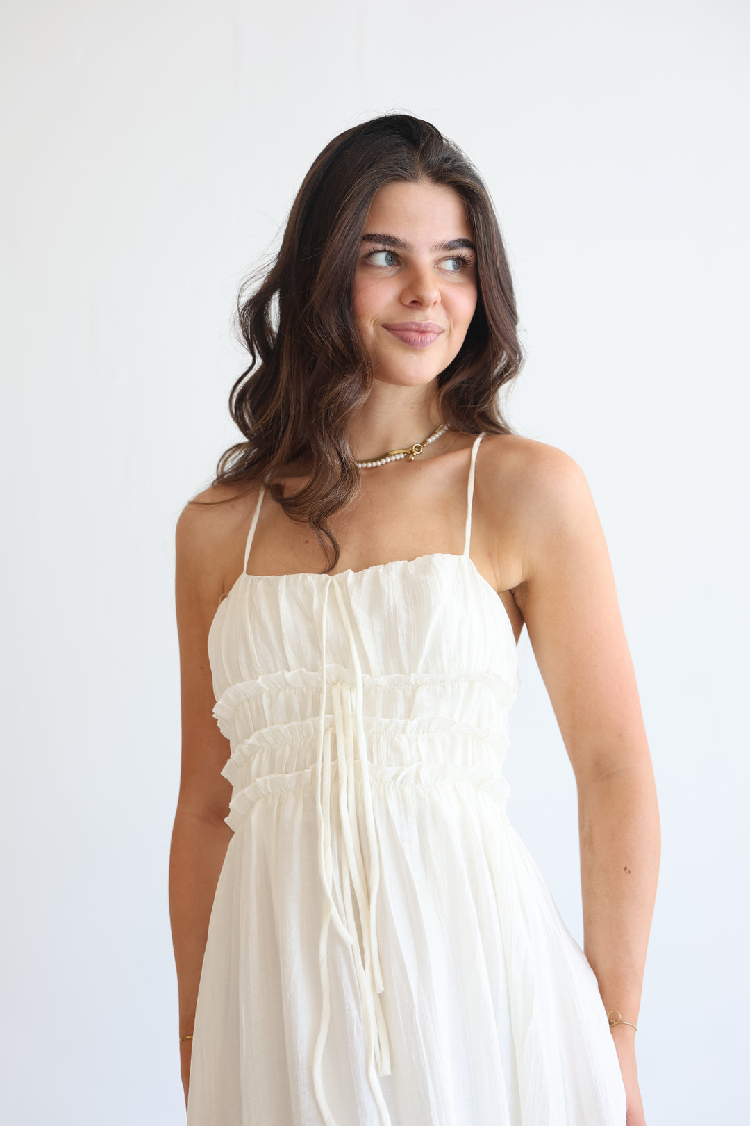 Smocked Cami Midi Dress