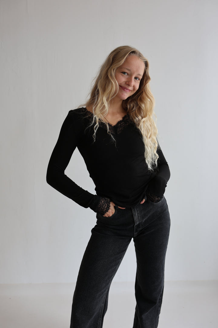 Extra Long Wide Leg Jeans Henna