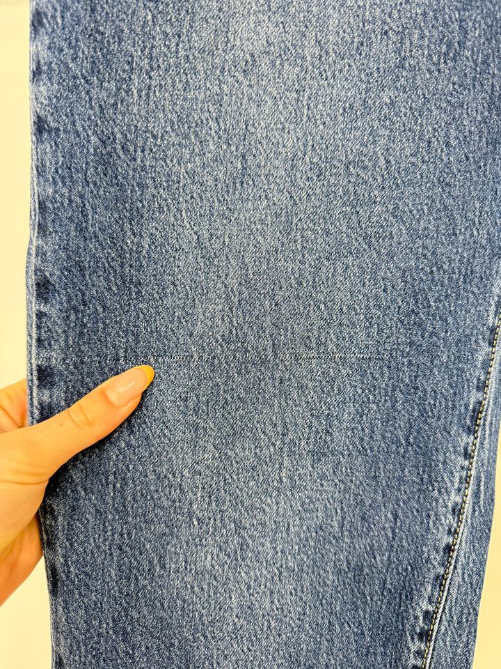 DEEP BLUE MOM JEANS DARK BLUE GR.S/36 (B-WARE)