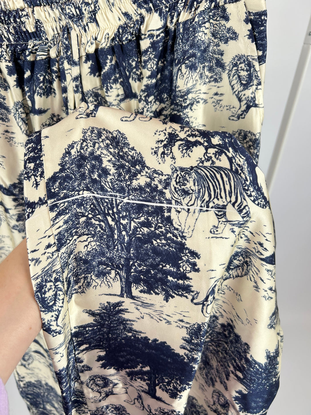 LUXURY HOSE LANG DUNKELBLAU EINHEITSGRÖSSE (B-WARE)