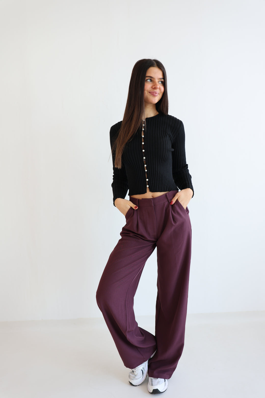 Bundfaltenhose Casual Look