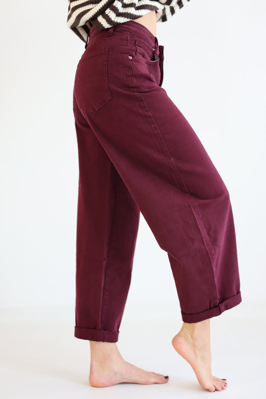 Ruby Wine Ballon Jeans