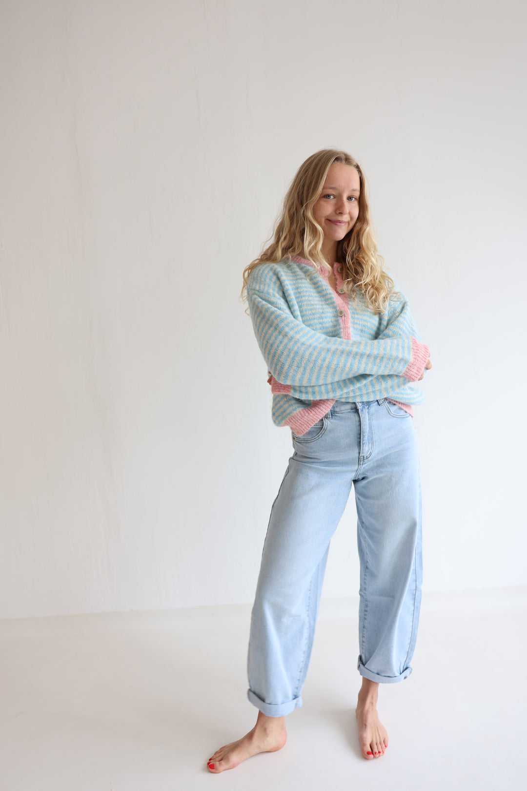 Gestreifter Cardigan Moodline Knit